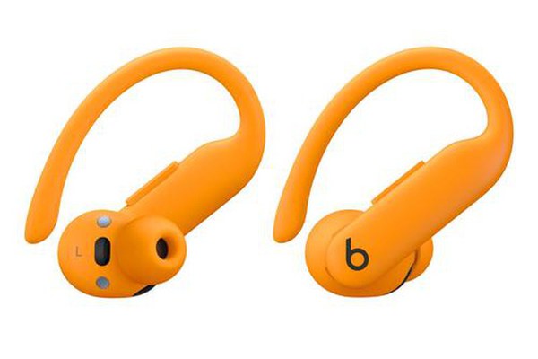 Casti alergare True Wireless Beats Powerbeats Pro 2, Bluetooth, Autonomie 10 ore/45 ore, Adaptive EQ, Monitorizare ritm cardiac, ANC, Microfon, IPX4 (Portocaliu)