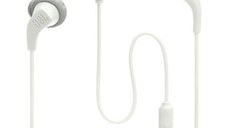 Casti Stereo in-ear JBL Endurance Run 2, Pure Bass, Sweatproof IPX5 (Alb)