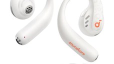 Casti True Wireless Anker SoundCore AeroFit Pro, IPX5, Autonomie 46H, LDAC, Bluetooth 5.3 (Alb)