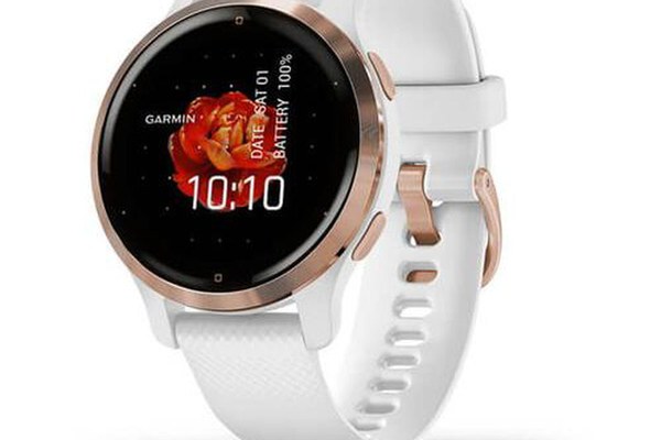 Ceas activity outdoor tracker Garmin Venu 2S, Bluetooth,  Wi-Fi, GPS,  rezistenta la apa 5 ATM (Alb)