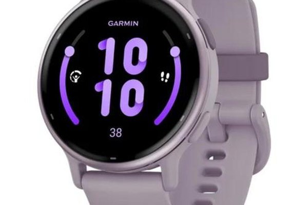 Ceas activity outdoor tracker Garmin vivoactive 5, GPS, 42mm, curea silicon, Metallic Orchid/Orchid