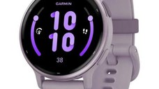 Ceas activity outdoor tracker Garmin vivoactive 5, GPS, 42mm, curea silicon, Metallic Orchid/Orchid