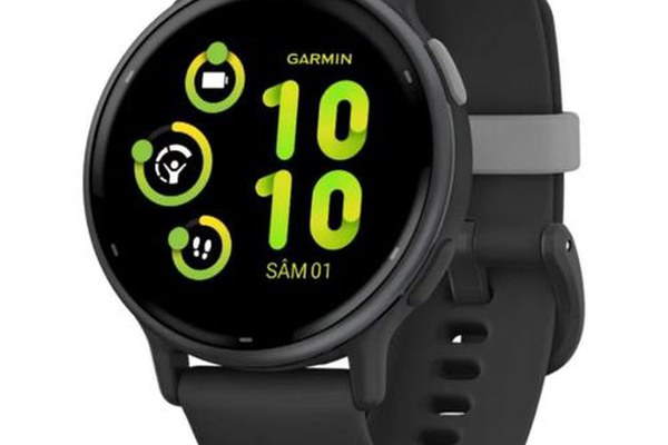 Ceas activity outdoor tracker Garmin vivoactive 5, GPS, 42mm, curea silicon, Slate/Black