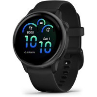 Ceas activity outdoor tracker  Garmin vivoactive 6, GPS, 42mm, ecran AMOLED 1.2inch, curea silicon, Bluetooth, Wi-Fi, ANT+, Negru - 1