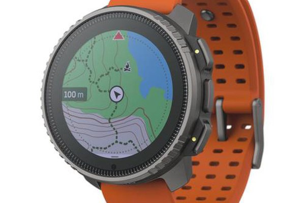 Ceas activity outdoor tracker Suunto VERTICAL Titanium Solar, bratara silicon, Rezistenta la apa, Portocaliu