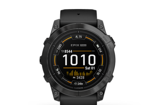 Ceas Activity Tracker Garmin Epix Pro (Gen 2), 51mm, curea silicon Neagra, Glass (Gri)