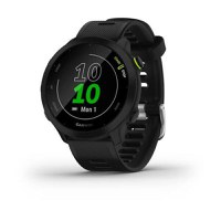 Ceas activity tracker Garmin Forerunner 55, GPS, Bluetooth, ecran MIP 1.04inch, bratara silicon (Negru) - 1