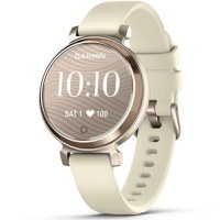 Ceas activity tracker Garmin Lily 2, 35mm, curea silicon, Waterproof 5 ATM (Crem/Auriu) - 1