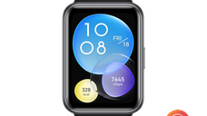 Ceas activity tracker Huawei Watch Fit 2, Display AMOLED 1.74inch, Bluetooth, Bratara Silicon, Rezistenta la apa, Microfon, Difuzor, Android/iOS (Negru)