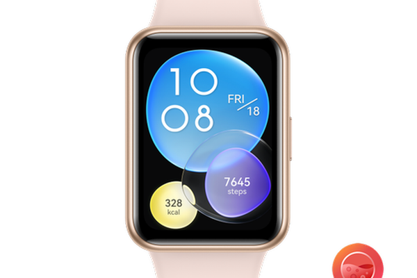 Ceas activity tracker Huawei Watch Fit 2, Display AMOLED 1.74inch, Bluetooth, Bratara Silicon, Rezistenta la apa, Microfon, Difuzor, Android/iOS (Roz)