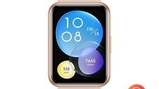 Ceas activity tracker Huawei Watch Fit 2, Display AMOLED 1.74inch, Bluetooth, Bratara Silicon, Rezistenta la apa, Microfon, Difuzor, Android/iOS (Roz)