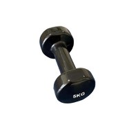 Gantera vinyl DHS Fitness DYPV035KG, 5kg (Negru) - 1