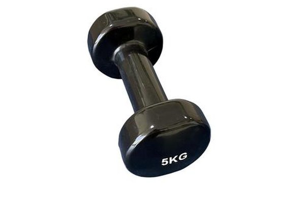 Gantera vinyl DHS Fitness DYPV035KG, 5kg (Negru)