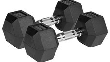 Gantere REBEL ACTIV RBA-2325-10, Fonta cauciucata, 2 x 10kg