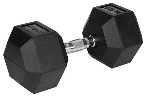 Gantere REBEL ACTIV RBA-2325-22.5, Fonta cauciucata, 22.5kg