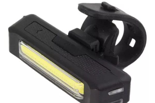 Lanterna bicicleta LED COB 100 lm, Esperanza, acumulator reincarcabil USB, 3 moduri iluminare, fixare ghidon