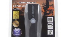 Lanterna LED bicicleta, Esperanza, 180 lm, curea, impermeabila, 3 moduri iluminare