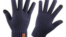 Manusi tactile pentru iarna Iwarm ST0016, 22 cm, Albastru