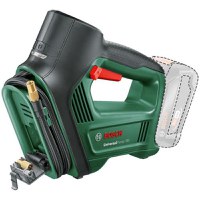 Mini compresor pneumatica pe acumulator Bosch Universal Pump 0603947100, 18 V, 10.30 bar, 150 psi, 1030 Kpa, 30 l/min volum maxim, supapa Presta, ac pentru minge, adaptor volum, fara acumulator/incarcator - 1