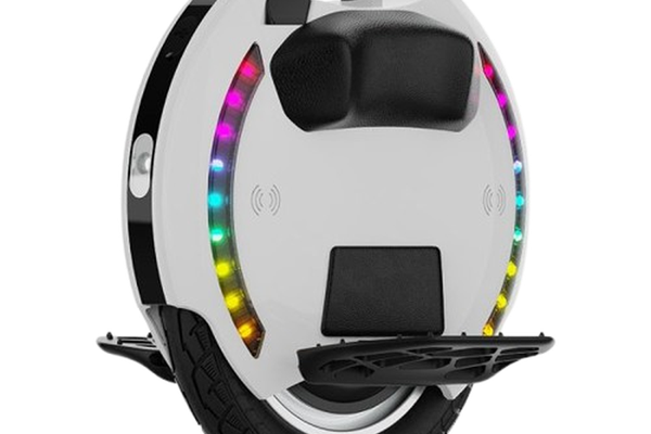 Monociclu electric KingSong KS-14M, Autonomie 20km, Motor 800W, Roata 14inch, viteza maxima 20km/h, lumini RGB (Alb/Negru)
