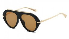 Ochelari de Soare pentru Femei Techsuit Model 8092, Culoare Negru si Maro