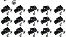 Set 20 suporti pentru lumini spate trotineta electrica Xiaomi M365, Essential, Pro, Pro 2