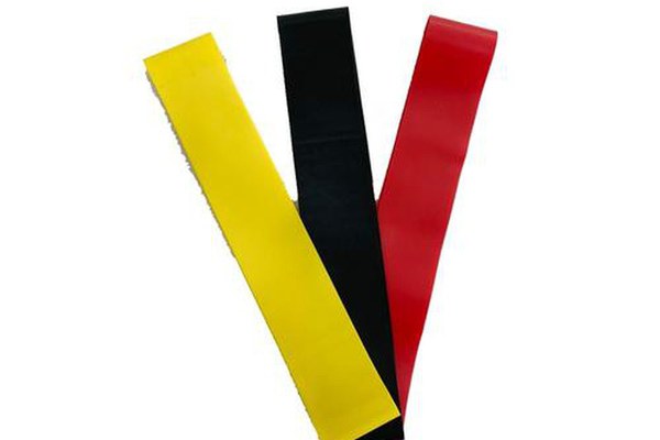 Set 3 benzi elastice material, Latex TECHFIT, Saculet transport