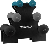 Set 3 gantere + suport Avento - 1
