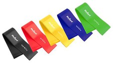 Set 5 benzi elastice REBEL ACTIVE MINI BAND, latex, 2-18KG