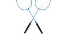 Set Badminton Rebel RBA-4100 - 2 Rachete si 2 Fluturasi in Albastru