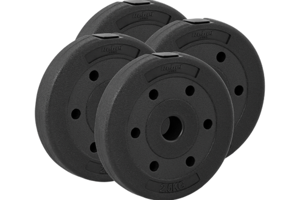 Set discuri greutate Rebel Active, 4x 2.5 kg
