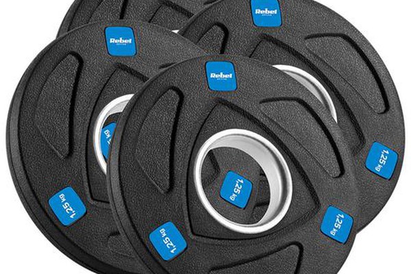 Set discuri olimpice Rebel Active RBA-2107, 4 x1.25kg, 51mm (Negru)