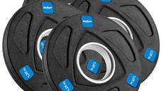 Set discuri olimpice Rebel Active RBA-2107, 4 x1.25kg, 51mm (Negru)