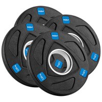 Set discuri olimpice Rebel Active RBA-2107, 4 x1.25kg, 51mm (Negru) - 1