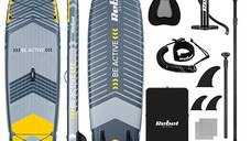 Set placa gonflabila SUP REBEL ACTIVE PADDLE RBA-4507-G, 335 x 84 x 15 cm (Gri)