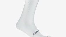 Sosete Castelli Espresso 18, unisex, L/XL, 40-43, Alb