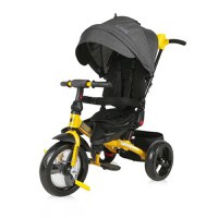 Tricicleta multifunctionala 4in1 Lorelli Jaguar, Negru/Galben - 1
