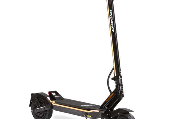 Trotineta electrica MS ENERGY e-romobil FLARE, Viteza maxima 25km/h, Autonomie maxima 60Km, Motor 600W, acumulator 48V 15Ah, Roti 10inch (Negru/Gri)