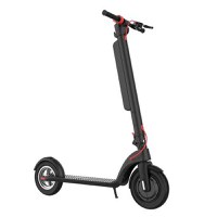 Trotineta electrica pliabila iSEN X8 2025, aplicatie dedicata, roti 10inch, motor 350W, autonomie 45km,  viteza 38km/h, baterie detasabila (Negru) - 1