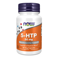 5-HTP, 50 mg, 30 capsule vegetale, Now Foods - 1