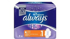 Absorbante Always Platinum Normal, 8 bucati