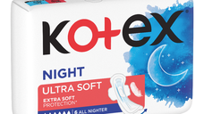 Absorbante de noapte Ultra Soft Night, 6 bucati, Kotex