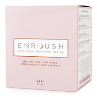 Absorbante din bumbac organic, Super, 10 bucati, Enroush - 1