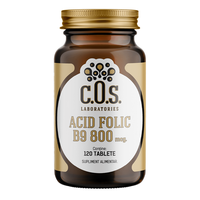 Acid Folic B9 800mcg, 120 tablete, COS Laboratories - 1