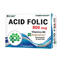 Acid Folic Quatrefolic, 800mcg, 30 capsule, Cosmo pharm - 1