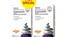 Alevia Curcumin 95% curcuminoide, (1+1 pret special), 60 comprimate