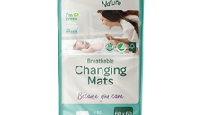 Aleze pentru schimbarea scutecului, 60*60cm, 10 bucati, Bambo Nature