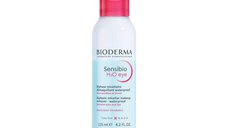 Apa micelara bifazica pentru ochi si buze Sensibio H2O, 125 ml, Bioderma