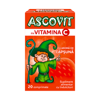 Ascovit 100mg, aroma capsuni 20 comprimate EPH - 1