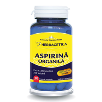 Aspirina Organica, 30 capsule, Herbagetica - 1